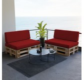 Palettenkissen Sitzkissen für Europaletten 120x80 cm, Rot Palettenkissen Sitzkissen für Europaletten 120x80 cm, Rot