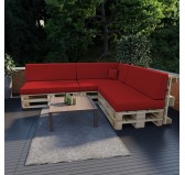 Palettenkissen Sitzkissen für Europaletten 120x80 cm, Rot Palettenkissen Sitzkissen für Europaletten 120x80 cm, Rot