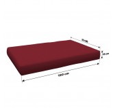 Palettenkissen Sitzkissen für Europaletten 120x80 cm, Bordeaux Palettenkissen Sitzkissen für Europaletten 120x80 cm, Bordeaux
