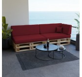 Palettenkissen Sitzkissen für Europaletten 120x80 cm, Bordeaux Palettenkissen Sitzkissen für Europaletten 120x80 cm, Bordeaux